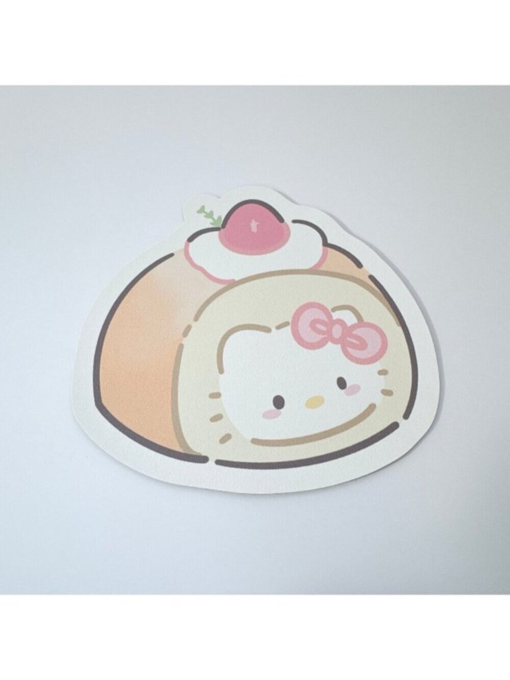 Hello Kitty Pastel Cake Roll Mouse Pad